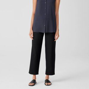 Washable Stretch Crepe Straight Pant